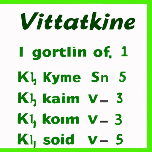The Surprising Dangers of Vitamin K Overdose
