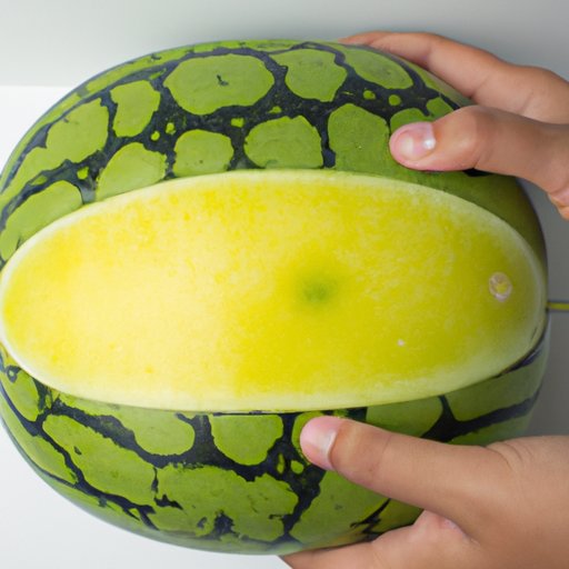 V. Check the Bottom of the Watermelon for a Yellow Spot